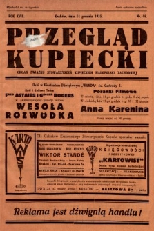 Przegląd Kupiecki : organ Związku Stowarzyszeń Kupieckich Małopolski Zachodniej. 1935, nr 46