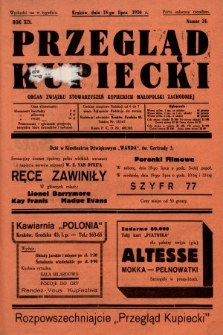 Przegląd Kupiecki : organ Związku Stowarzyszeń Kupieckich Małopolski Zachodniej. 1936, nr 24