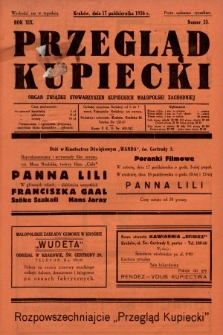 Przegląd Kupiecki : organ Związku Stowarzyszeń Kupieckich Małopolski Zachodniej. 1936, nr 33
