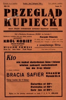 Przegląd Kupiecki : organ Związku Stowarzyszeń Kupieckich Małopolski Zachodniej. 1936, nr 36