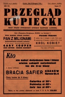 Przegląd Kupiecki : organ Związku Stowarzyszeń Kupieckich Małopolski Zachodniej. 1936, nr 37