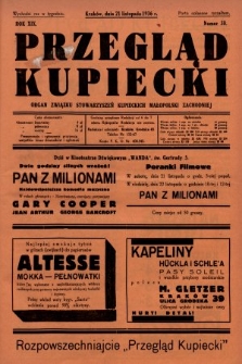 Przegląd Kupiecki : organ Związku Stowarzyszeń Kupieckich Małopolski Zachodniej. 1936, nr 38
