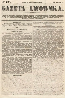 Gazeta Lwowska. 1856, nr 228