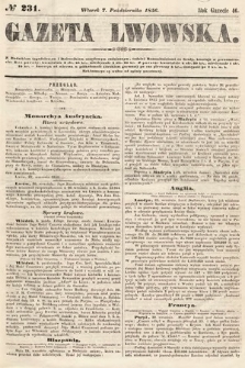 Gazeta Lwowska. 1856, nr 231