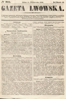 Gazeta Lwowska. 1856, nr 235