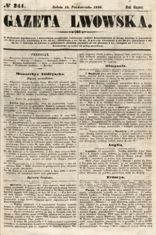 Gazeta Lwowska. 1856, nr 241