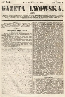 Gazeta Lwowska. 1856, nr 244