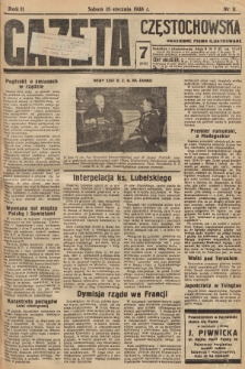 Gazeta Częstochowska : codzienne pismo ilustrowane. 1938, nr 11