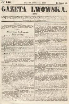 Gazeta Lwowska. 1856, nr 246