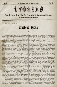 Tydzień : dodatek literacki „Kurjera Lwowskiego”. 1900, nr 2