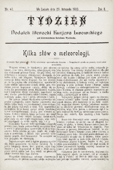 Tydzień : dodatek literacki „Kurjera Lwowskiego”. 1900, nr 47