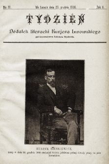 Tydzień : dodatek literacki „Kurjera Lwowskiego”. 1900, nr 51