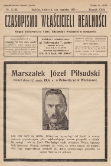 Czasopismo Właścicieli Realności. 1935, nr 2