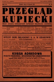 Przegląd Kupiecki : organ Związku Stowarzyszeń Kupieckich Małopolski Zachodniej. 1931, nr 28