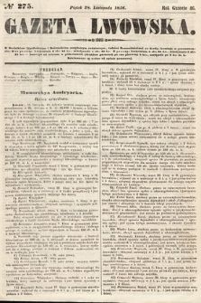Gazeta Lwowska. 1856, nr 275