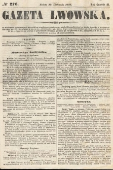 Gazeta Lwowska. 1856, nr 276