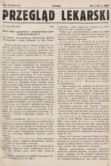 Przegląd Lekarski : organ Krakowskiego Towarzystwa Lekarskiego i Wrocławskiego Towarzystwa Lekarskiego. Seria 2. 1950, nr 2