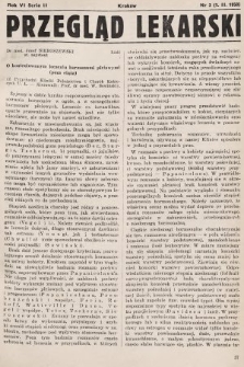 Przegląd Lekarski : organ Krakowskiego Towarzystwa Lekarskiego i Wrocławskiego Towarzystwa Lekarskiego. Seria 2. 1950, nr 3