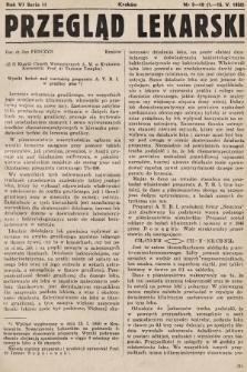 Przegląd Lekarski : organ Krakowskiego Towarzystwa Lekarskiego i Wrocławskiego Towarzystwa Lekarskiego. Seria 2. 1950, nr 9-10