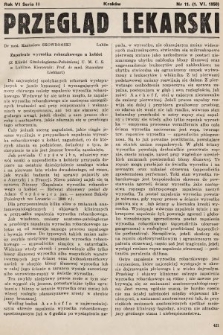 Przegląd Lekarski : organ Krakowskiego Towarzystwa Lekarskiego i Wrocławskiego Towarzystwa Lekarskiego. Seria 2. 1950, nr 11