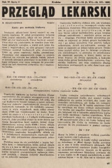 Przegląd Lekarski : organ Krakowskiego Towarzystwa Lekarskiego i Wrocławskiego Towarzystwa Lekarskiego. Seria 2. 1950, nr 13-14