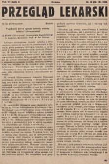 Przegląd Lekarski : organ Krakowskiego Towarzystwa Lekarskiego i Wrocławskiego Towarzystwa Lekarskiego. Seria 2. 1950, nr 18