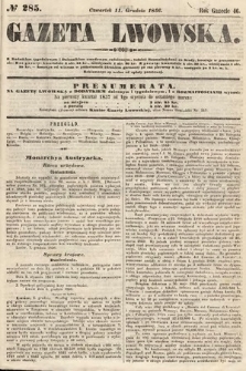 Gazeta Lwowska. 1856, nr 285