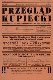 Przegląd Kupiecki : organ Związku Stowarzyszeń Kupieckich Małopolski Zachodniej. 1930, nr 36