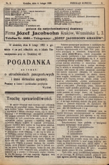 Przegląd Kupiecki : [organ Krakowskiego Stowarzyszenia Kupców]. 1922, nr 5