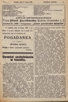 Przegląd Kupiecki : [organ Krakowskiego Stowarzyszenia Kupców]. 1922, nr 6