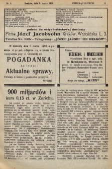Przegląd Kupiecki : [organ Krakowskiego Stowarzyszenia Kupców]. 1922, nr 9