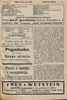 Przegląd Kupiecki : [organ Krakowskiego Stowarzyszenia Kupców]. 1922, nr 12