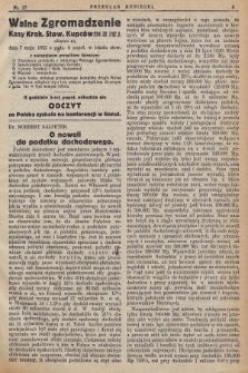 Przegląd Kupiecki : [organ Krakowskiego Stowarzyszenia Kupców. 1922], nr 17