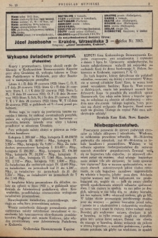 Przegląd Kupiecki : [organ Krakowskiego Stowarzyszenia Kupców. 1922], nr 23