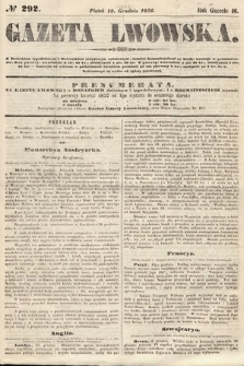 Gazeta Lwowska. 1856, nr 292