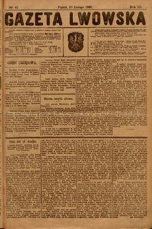 Gazeta Lwowska. 1920, nr 47