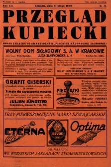 Przegląd Kupiecki : organ Związku Stowarzyszeń Kupieckich Małopolski Zachodniej. 1929, nr 6