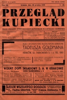 Przegląd Kupiecki : organ Związku Stowarzyszeń Kupieckich Małopolski Zachodniej. 1929, nr 50