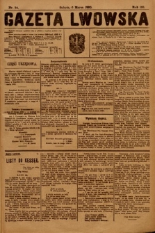 Gazeta Lwowska. 1920, nr 54