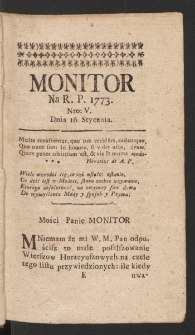 Monitor. 1773, nr 5