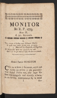 Monitor. 1773, nr 9