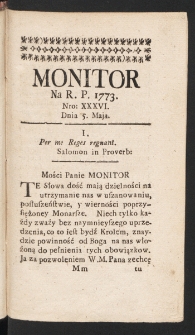 Monitor. 1773, nr 36