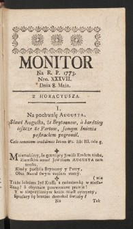 Monitor. 1773, nr 37