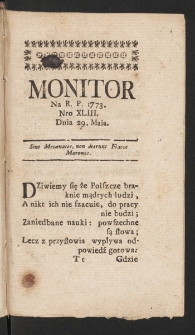 Monitor. 1773, nr 43