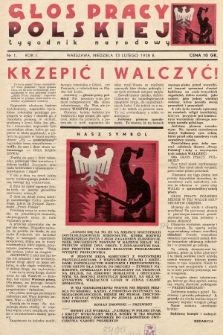 Głos Pracy Polskiej : tygodnik narodowy. 1938, nr 1