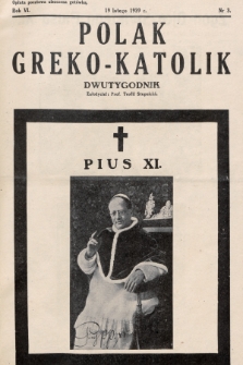 Polak Greko - Katolik : dwutygodnik. 1939, nr 3