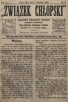 Związek Chłopski : organ stronnictwa chłopskiego. 1895, nr 8
