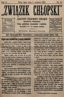 Związek Chłopski : organ stronnictwa chłopskiego. 1895, nr 14