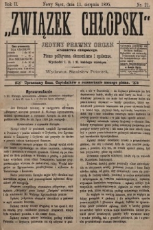 Związek Chłopski : organ stronnictwa chłopskiego. 1895, nr 21