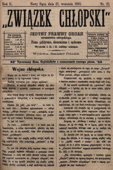 Związek Chłopski : organ stronnictwa chłopskiego. 1895, nr 25
